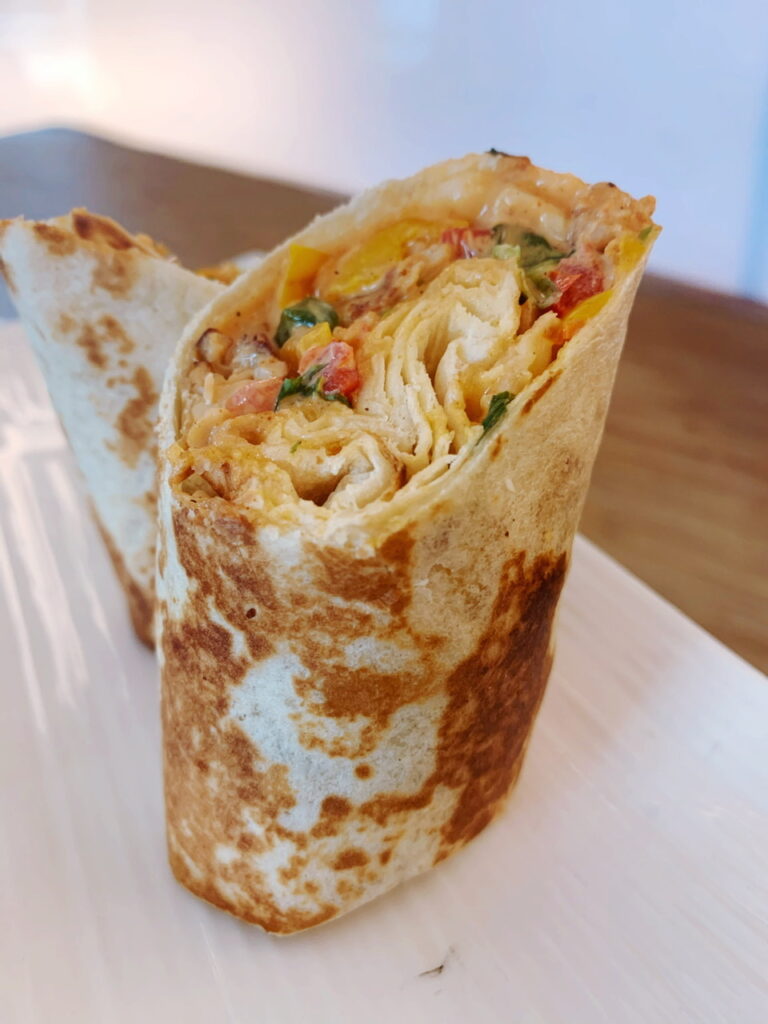 Chicken wrap from corner store cafe 