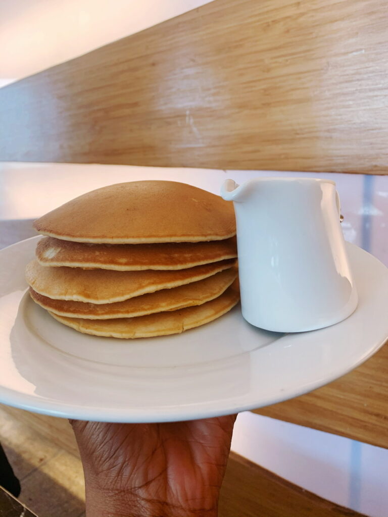 Pancakes from corner store cafe 